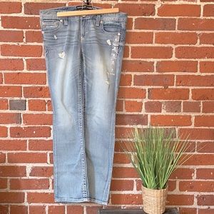 Express Jeans ‘Barely Boot’ Low Rise Size 8 Short